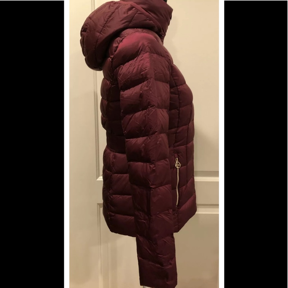 Michael Kors packable down jacket puffer dark ruby - Picture 7 of 12